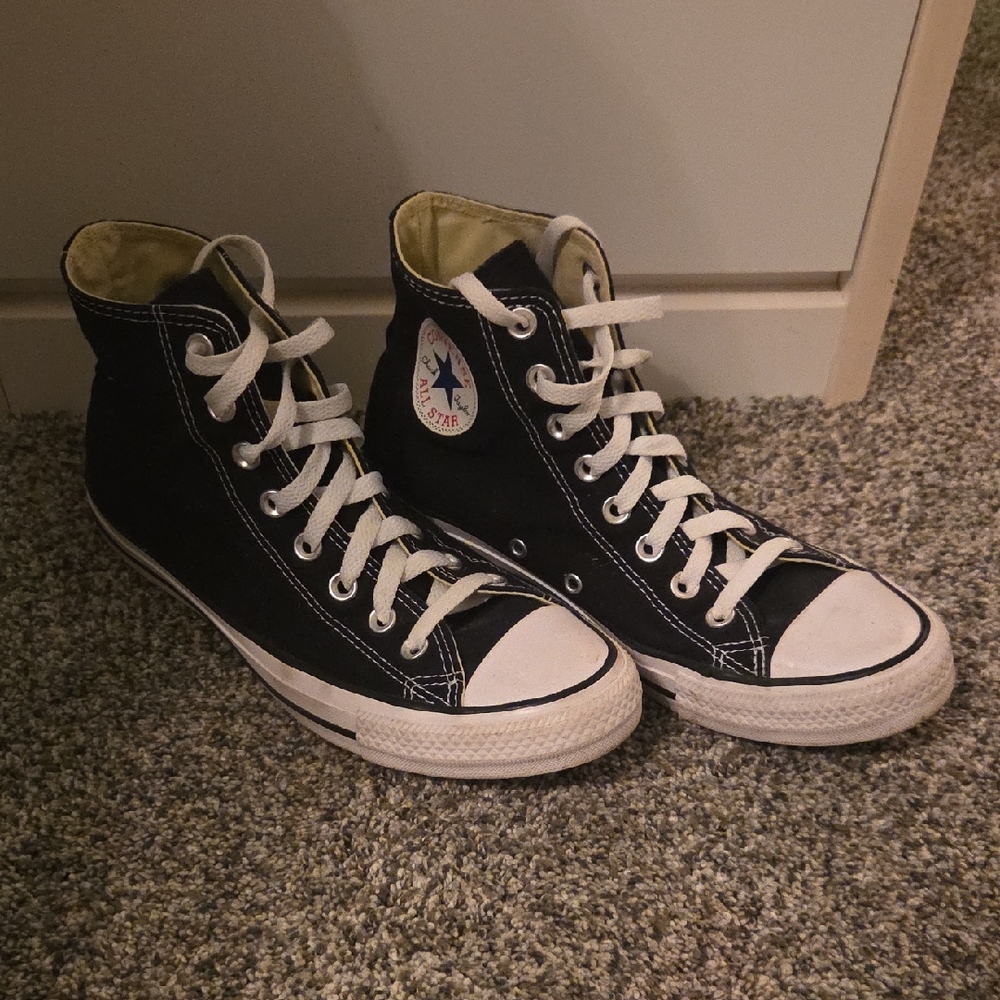 Converse Black and White High-Tops